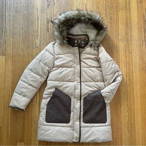 NEW Dennis Basso Parka Tan Size Small NWOT